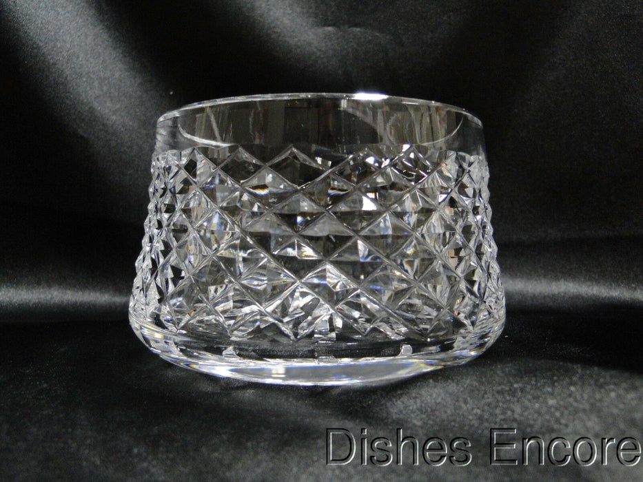 Waterford Crystal Alana, Cut Cross Hatch: Open Sugar Bowl, 3 1/2" x 2 1/2" Tall