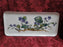 Villeroy & Boch Botanica, Flowers, Brown Trim: Sandwich Tray 13.5" x 6 1/8"