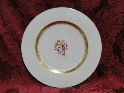 Lenox Nydia, Rust Flowers & Gold: Salad Plate (s), 8 1/4"