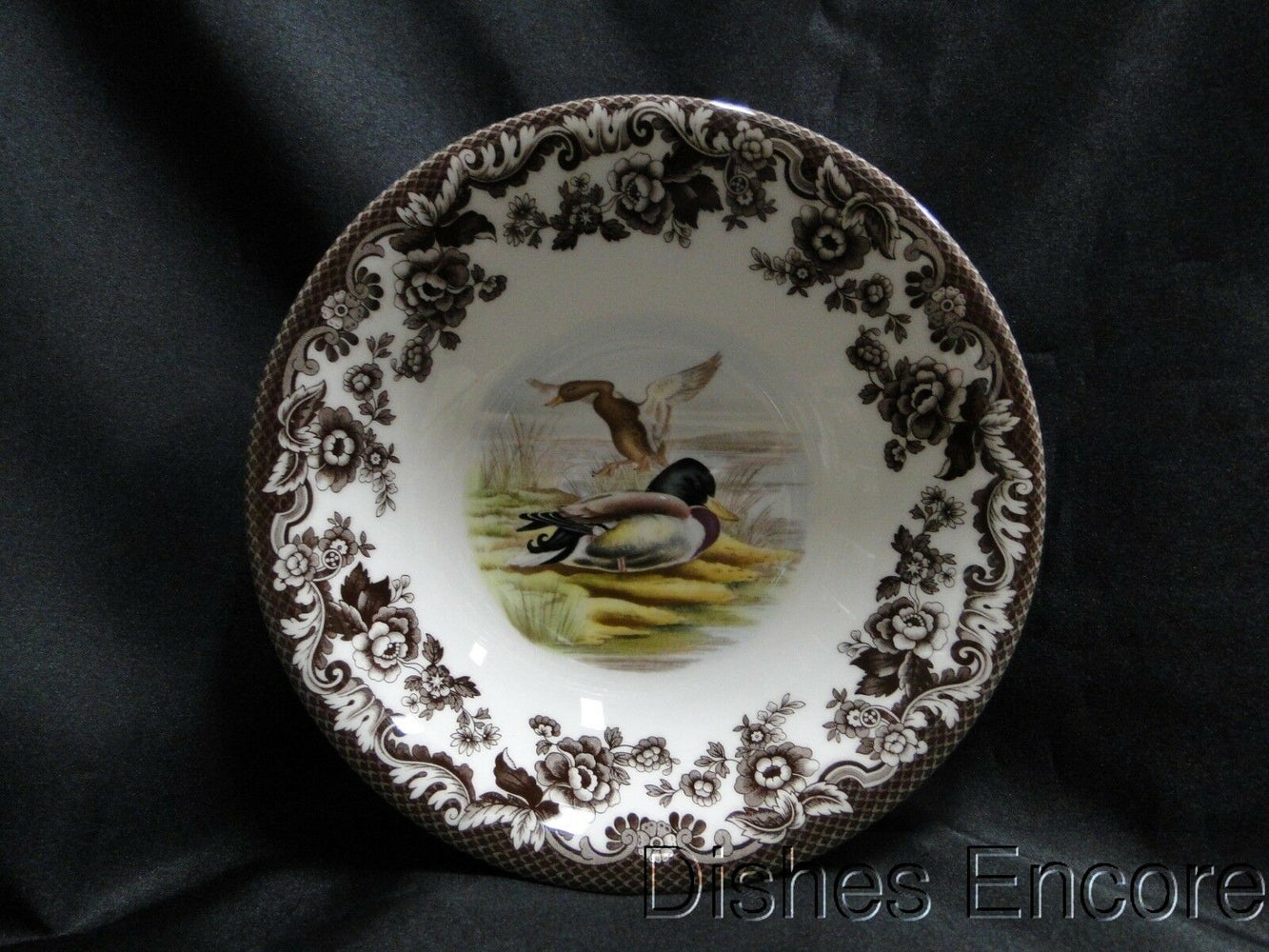 Spode Woodland Mallard Duck, England: NEW Ascot Cereal / Soup Bowl, 8", Box