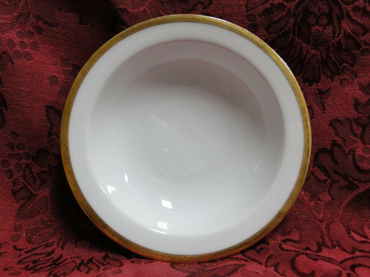 Tirschenreuth Colonial, White w/ Smooth Gold Band: Fruit Bowl (s), 5" x 1 1/8"