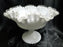 Fenton Silver Crest, Crimped Crest on Milk Glass: Flared Compote 7429