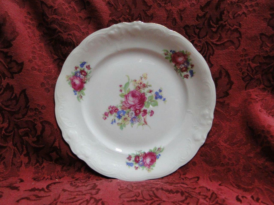 Wawel Anastasia, Floral Sprays, Embossed Scrolls: Bread Plate (s), 6 3/4"