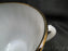 Anchor Hocking Swirl Golden Shell Milk Glass w/Gold: Sugar Bowl, No Lid