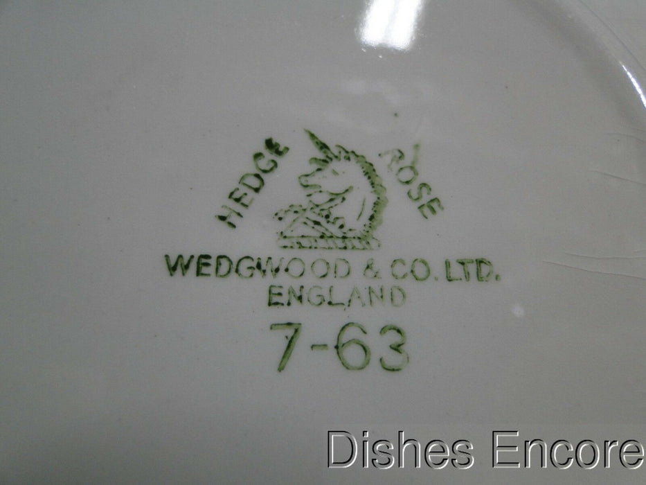 Wedgwood Hedge Rose, Embossed Flower Band: Bread Plate (s), 5 7/8", Crazing