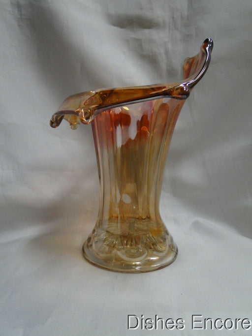 Marigold Jack In The Pulpit Carnival Glass Vase, 8 1/4" MG#174