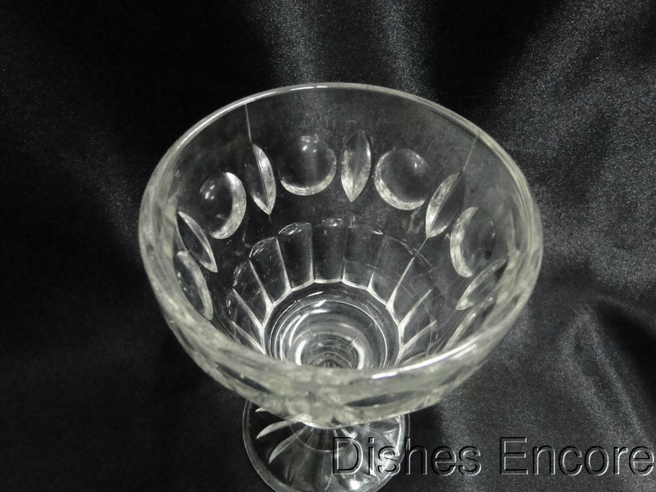 Colony Classique, Pressed Thumbprints & Wafer Stem: Water or Wine Goblet, 5 1/2"