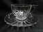 Heisey Crystolite, Pressed: Footed Cup & Saucer Set (s), 2 1/2" Tall