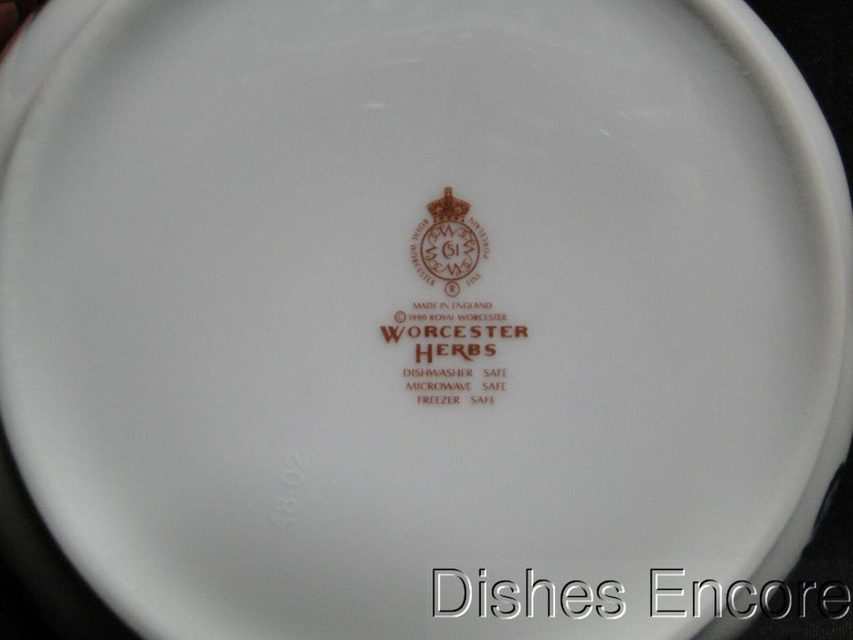 Royal Worcester Worcester Herbs: Scalloped Bowl (s), 4 7/8" x 1.5", Peppermint