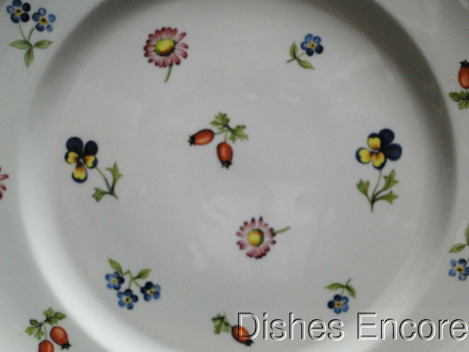 Villeroy & Boch Petite Fleur, Small Flowers, Red Trim: Salad Plate (s), 8 1/8"