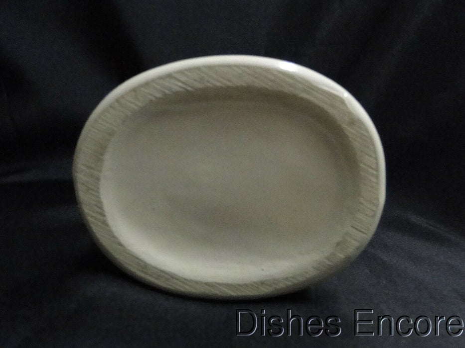 Pottery, Three-Openings, Ivory Color: Vase,  7 1/4" Tall --  MP#003