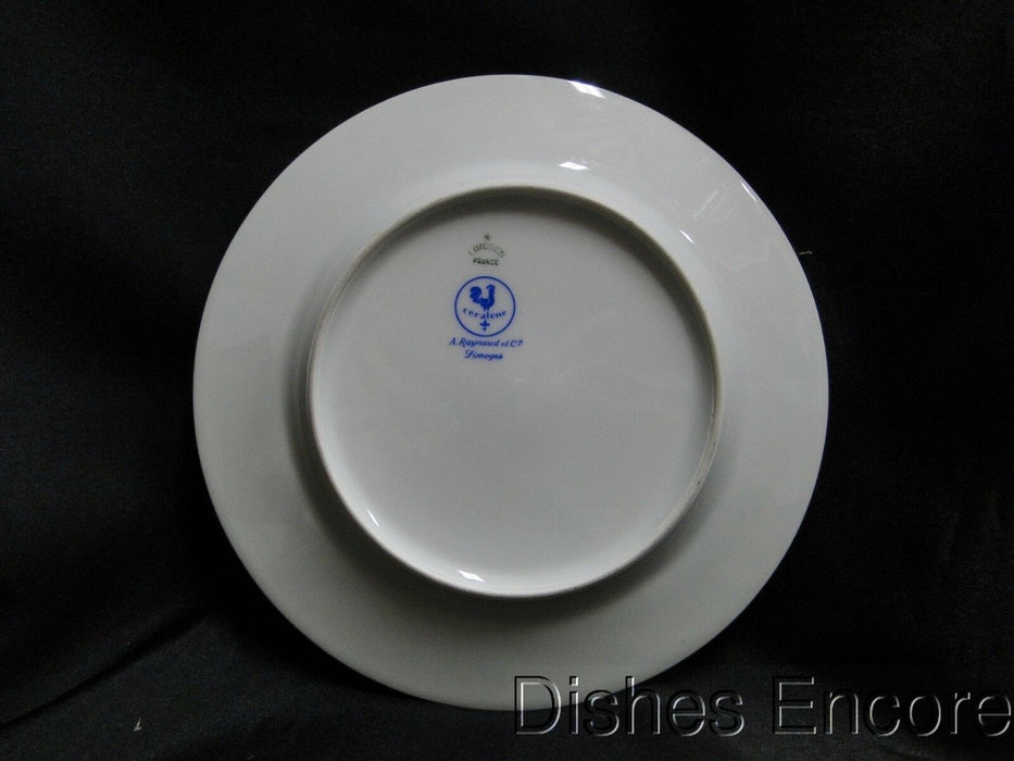 Raynaud Ceralene Morning Glory Ring, Yellow Bands: Salad Plate, 7 5/8"