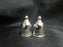 Empire Weighted Sterling Silver: Set of Salt & Pepper Shakers, 5" Tall,10 Holes