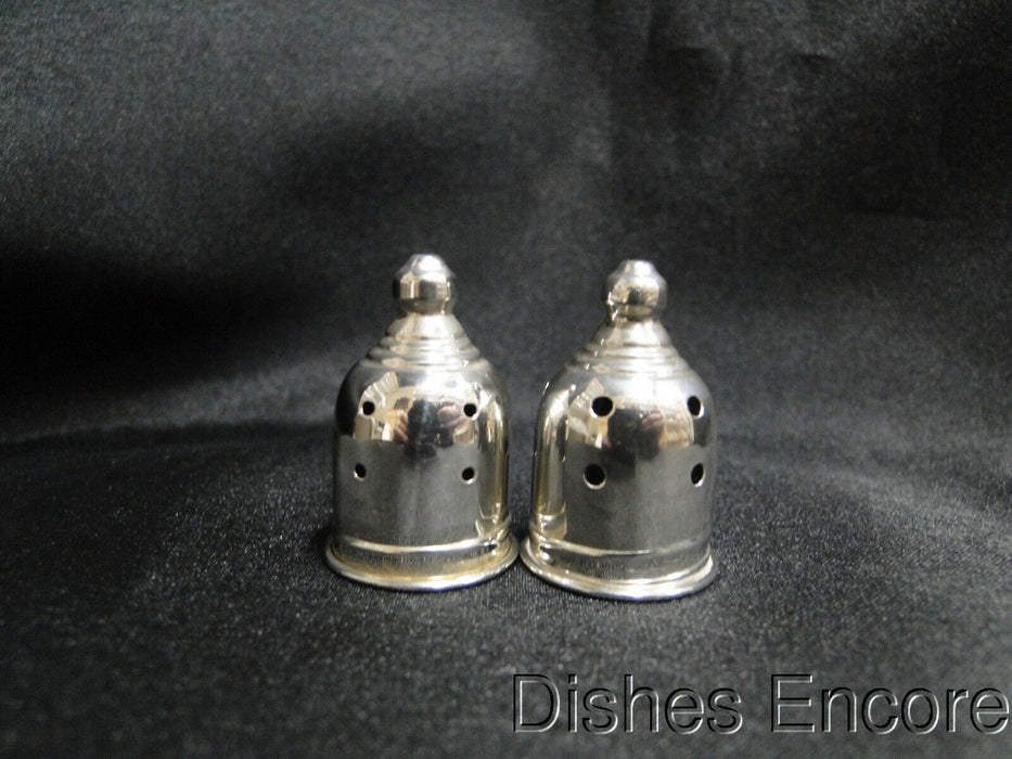 Empire Weighted Sterling Silver: Set of Salt & Pepper Shakers, 5" Tall,10 Holes