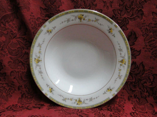 Mikasa Romi, Yellow Floral, Gold Trim: Rim Soup Bowl (s), 8 3/8"