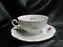 Winterling 84: Embossed Scrolls, Pink Flowers: Cup & Saucer Set (s), 2 1/8"