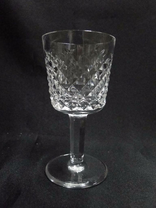 Waterford Crystal Alana, Cut Cross Hatch: Port Wine (s), 4 3/8" Tall