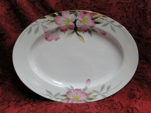 Noritake Azalea, 19322, White w/ Pink Flowers: Oval Serving Platter (s), 11 3/4"