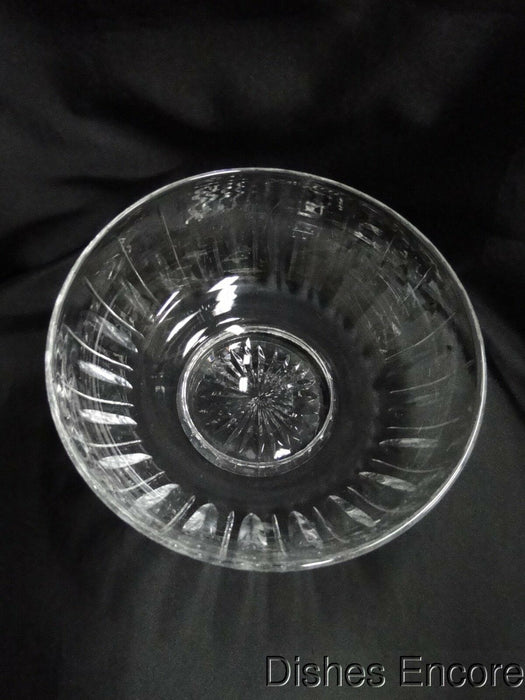 Stuart Hampshire, Clear w/ Vertical Cuts: Round Centerpiece Bowl, 9" x 3 3/4"