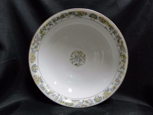 Syracuse Oriental, Blue/Green/Tan Border, Gold Trim: Round Serving Bowl, 8 7/8"