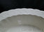 Spode Jewel, Cream w/ Embossed Circles & Dots: Oval Serving Bowl 10 1/8", As Is