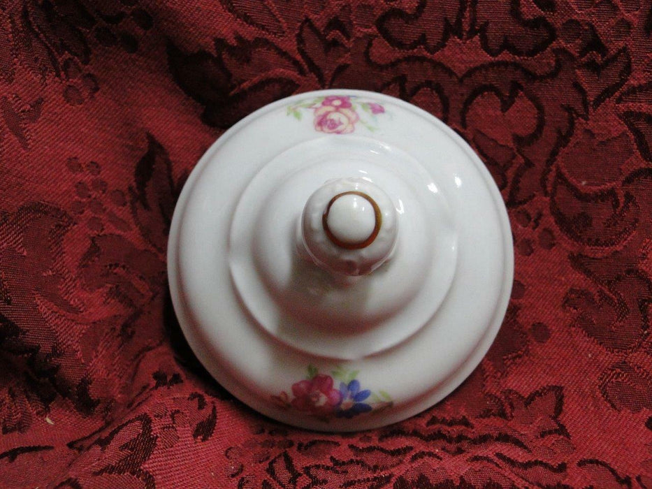 Wawel Anastasia, Floral Sprays, Embossed Scrolls: Sugar Bowl & Lid, 4 3/4"