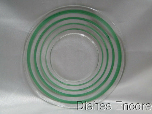 Light Green Stripes, Old Fiesta Colors: Glass Plate (s), 6 1/4"