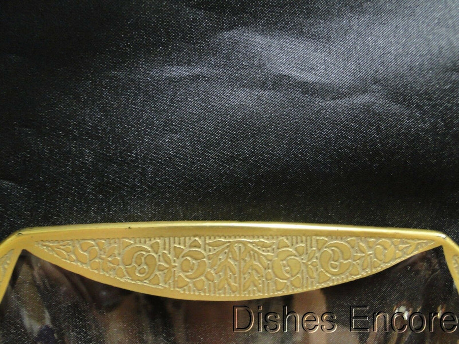 Tiffin Rambler Rose Pink, Encrusted Gold: Octagonal Serving / Cake Plate, 10"