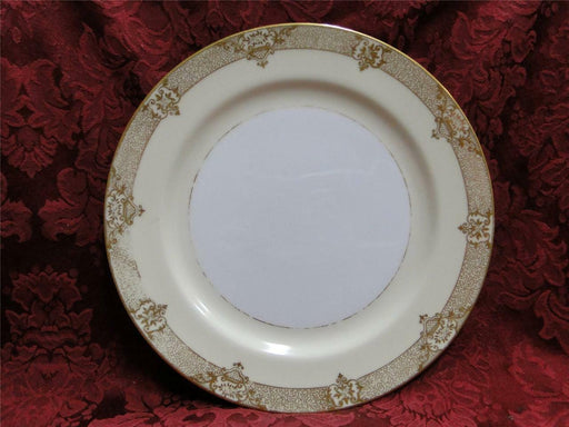 Noritake Marcisite, 87196, Gold Flowers, Cream Band: Dinner Plate (s), 9 7/8"