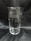 Clear w/ Gray Cut Flowers & Leaves, Optic: Flat Tumbler (s), 5 1/4" -- CR#089