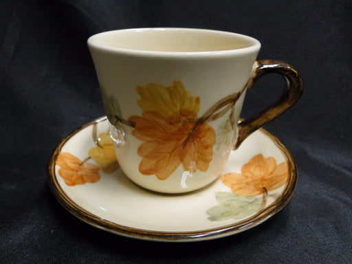 Franciscan October, USA, Fall Leaves: Cup & Saucer Set (s), 3 1/4" Tall