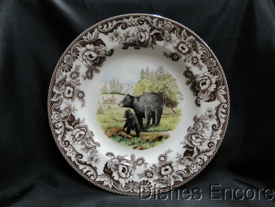 Spode Woodland Black Bear, England: NEW Dinner Plate (s), 10 1/2", Box
