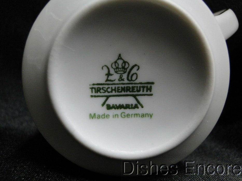 Tirschenreuth TIR8, Red Ribbon, Berries, Green Holly: Demitasse Cup & Saucer Set