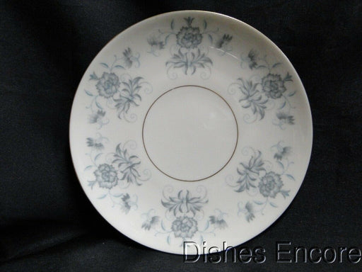 Castleton Caprice, Gray Flowers, Gold Trim: 7" Cream Soup Saucer Only, As Is
