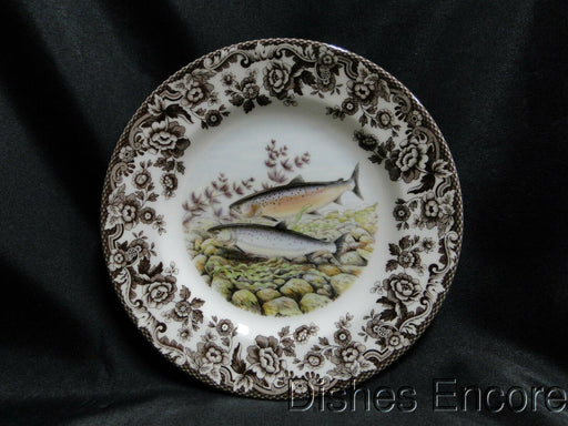 Spode Woodland North American Fish Pacific Salmon: NEW Salad Plate, 7 3/4", Box