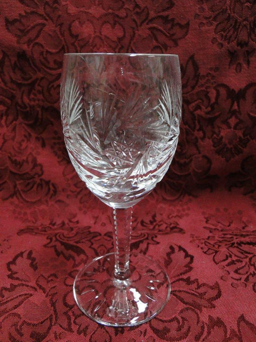 Spinning Star Cut Crystal: Wine Goblet (s), 5 3/4" Tall -- CR#051