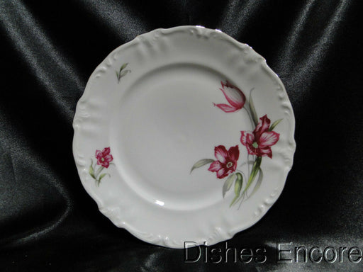 Winterling 84: Embossed Scrolls, Pink Flowers: Salad Plate (s), 7 5/8"