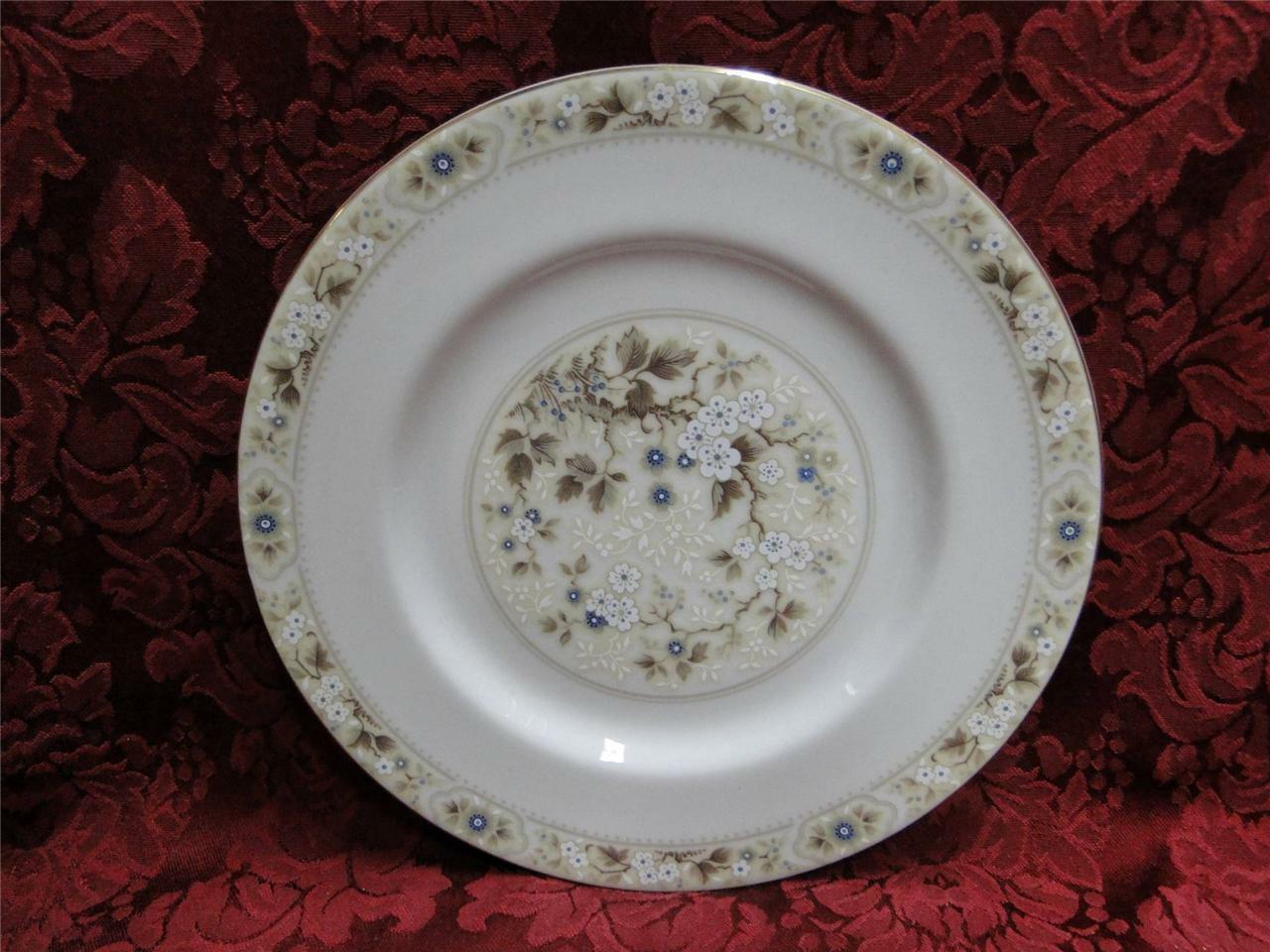 Royal Doulton Mandalay, Tan, Blue & White Flowers: Salad Plate (s), 8"