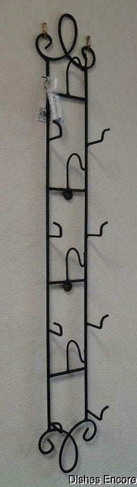 Tripar Augusta Vertical Black Display Rack for 4 Cup & Saucer Sets, 36"