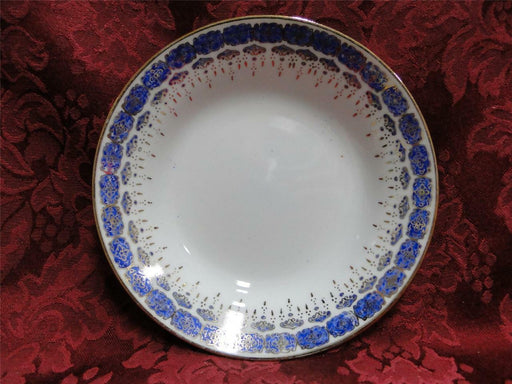 Custom Porcelain Royal Blue on White w/ Gold: Cereal Bowl (s), 6"