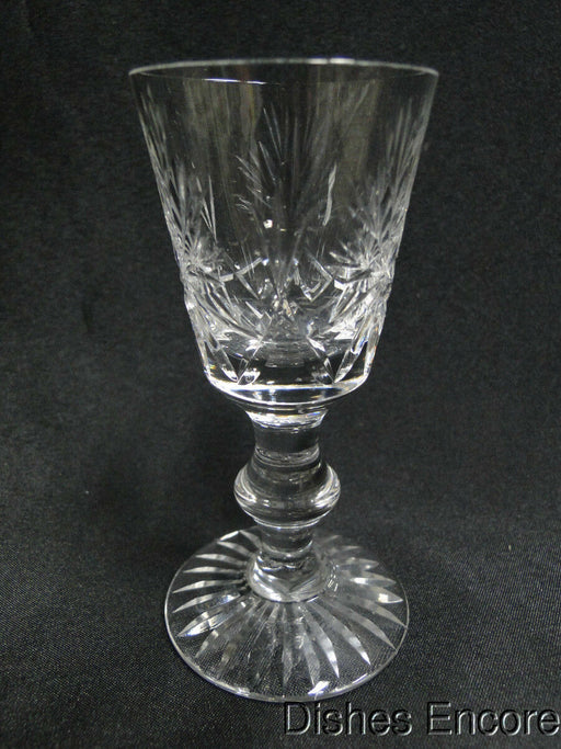 Edinburgh Crystal Star of Edinburgh, Cut Stars, Cut Foot: Cordial (s), 4 1/8"