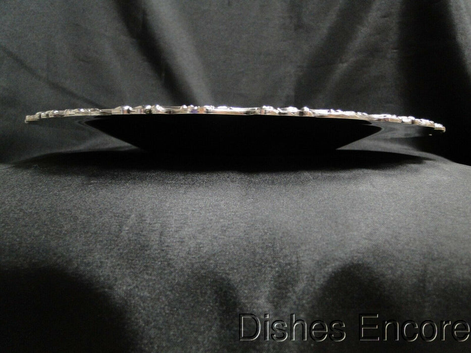 Rogers, Wm A Royal Provincial, Floral & Scrolls: Silverplate Round Tray, 12 1/4"