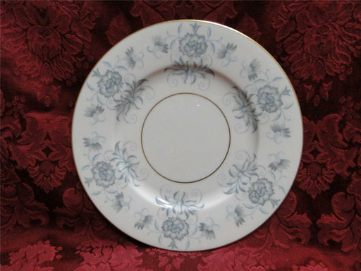 Castleton Caprice, Gray Flowers, Gold Trim: Bread Plate (s), 6 1/4"