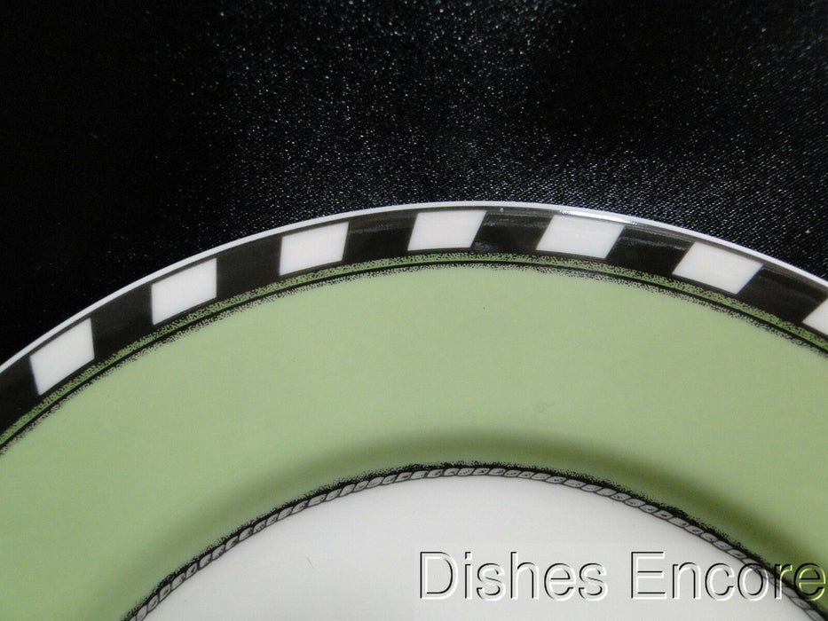 Swid Powell Drum Apple, Green Rim, Geoffrey Beene: Salad Plate (s), 7 3/4"