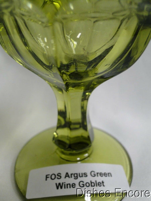 Fostoria Argus Green: Wine Goblet (s), 4 7/8" Tall