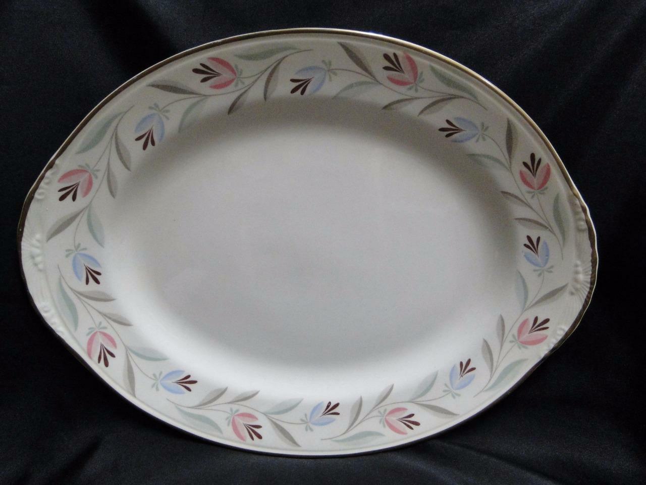 Homer Laughlin Nantucket, Eggshell Nautilus: Oval Serving Platter, 13 1/2"