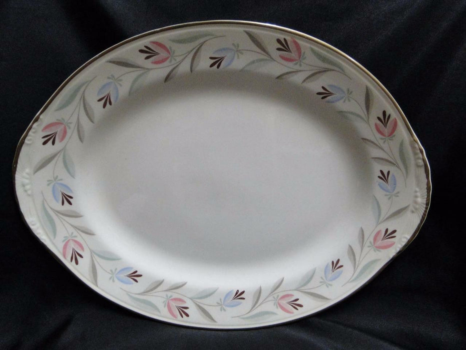 Homer Laughlin Nantucket, Eggshell Nautilus: Oval Serving Platter, 13 1/2"