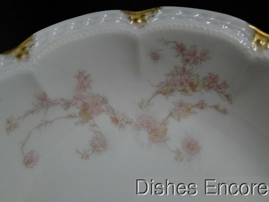 Haviland (Limoges) Schleiger 247d, Pale Pink Flowers: Soup Bowl (s), 7 3/8"