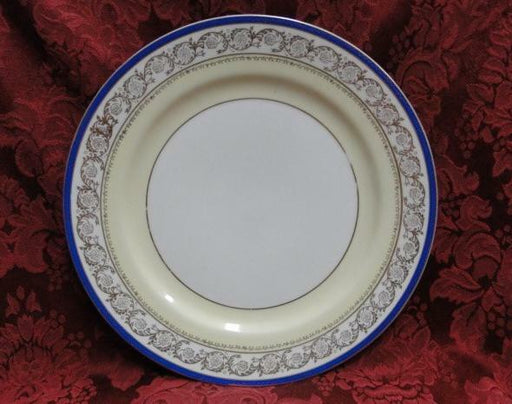 Shimokata Thin Blue Band, Gold Scrolls, Smooth: Dinner Plate (s), 10"