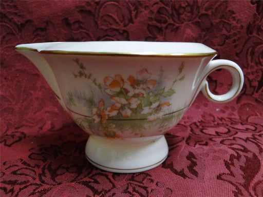 Haviland (New York) Apple Blossom: Cream Pitcher, Flowers Pale Orange